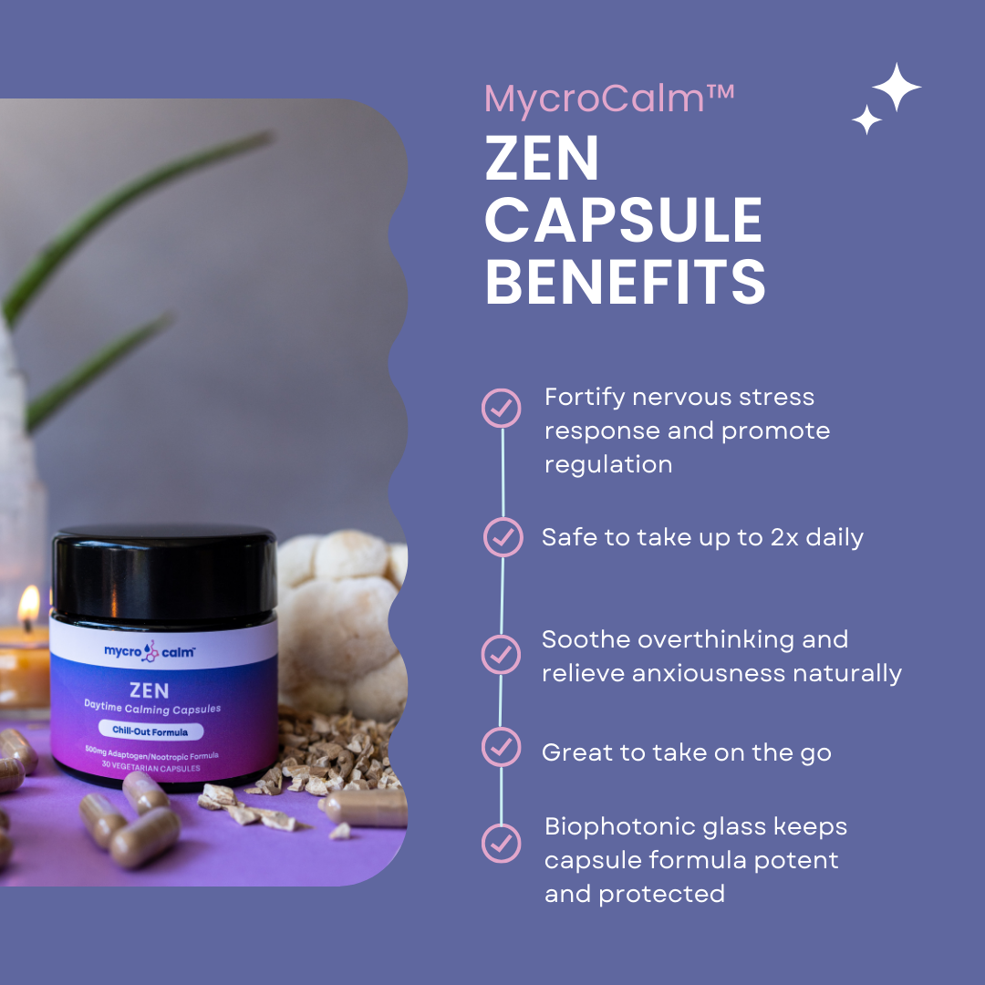 MycroCalm™ Zen Adaptogen Nervous System Calming Capsules - 30ct