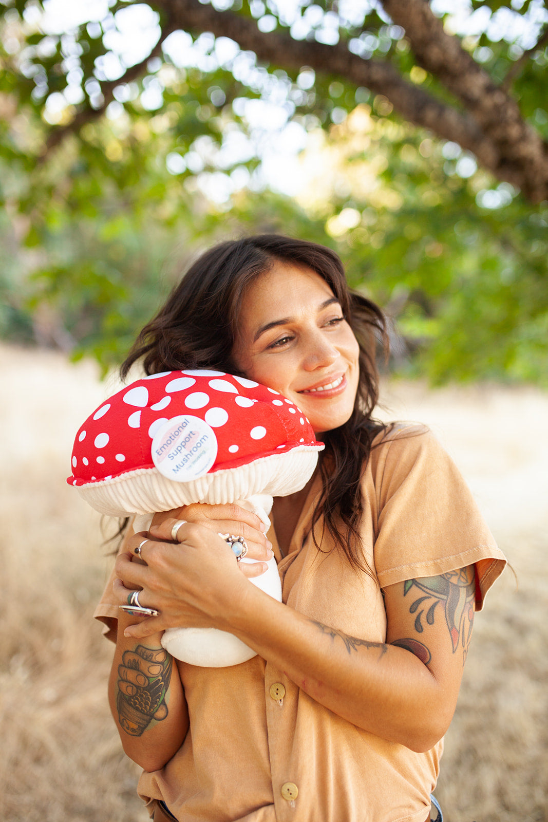 Emotional Support Mushroom - Stuffed Amanita Plushroom