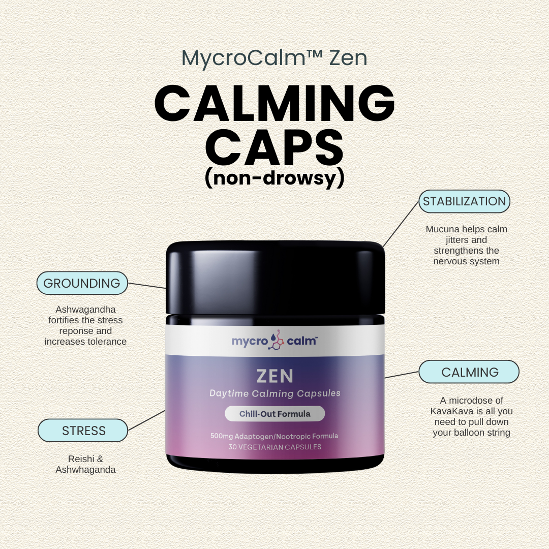 MycroCalm™ Zen Adaptogen Nervous System Calming Capsules - 30ct