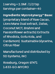 MycroFlow™ - FOCUSED NOOTROPIC STACK ADAPTAGENIC ELIXIR