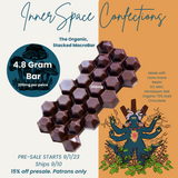 70% Dark Organic Chocolate Stacked VOYAGER Macrobar with Lions Mane, Reishi & Pink Salt