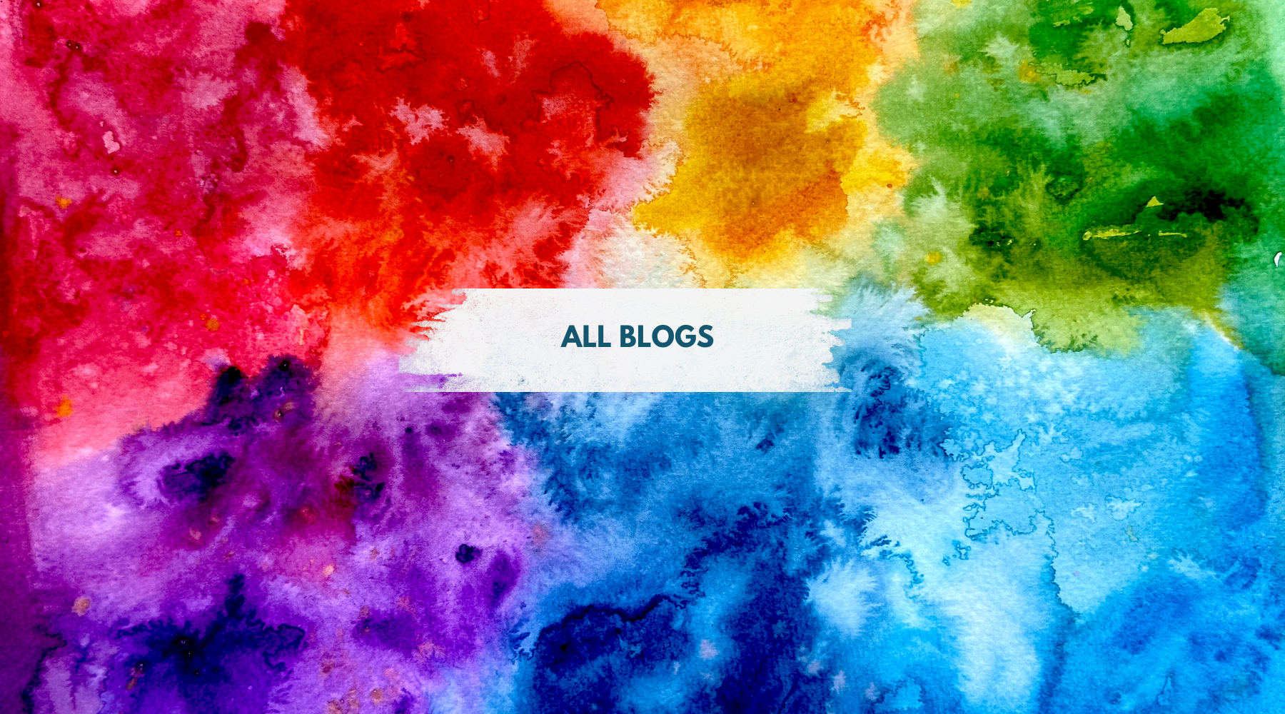 Colorful watercolor pattern with 'All Blogs' text overlay